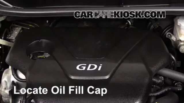 2013 Kia Rio LX 1.6L 4 Cyl. Sedan Aceite Agregar aceite